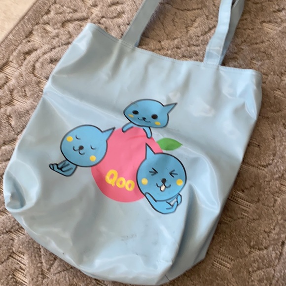 sky blue tote - Picture 3 of 4